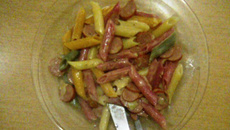 Macarrão com molho de requeijão