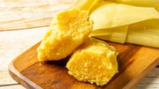 Pamonha doce no liquidificador com textura lisa sem grumos