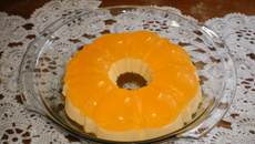 Pudim de gelatina de maracujá