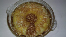 Quindim com leite condensado e coco fresco