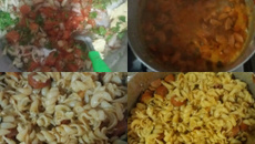 Macarrão com salsicha