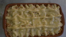 Falso escondidinho de frango