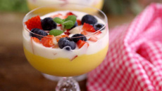 Creme de manga com iogurte