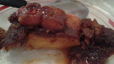 Pamonha & banana caramelada com canela