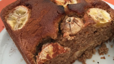 Bolo de banana integral