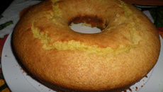 Bolo de laranja com casca