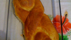 Trança doce recheada