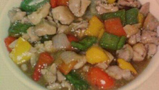 Frango xadrez ou boi xadrez