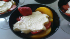 Brigadeiro com frutas