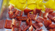 Antepasto de pimentão vermelho assado