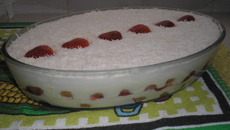 Pavê de morango tudo de bom