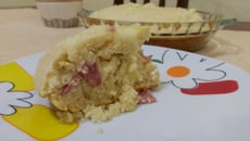 Bolo de queijo e presunto