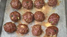 Almôndegas de forno recheada