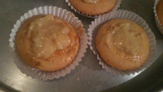 Muffin delicioso de mamão papaia