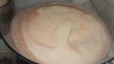 Creme bávaro com morangos