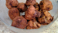 Almôndegas crocantes