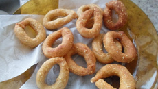 Bolinho de milharia frito