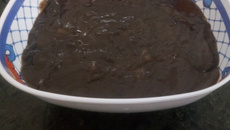 Mousse de maracujá com cobertura de creme de avelã