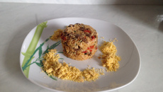 Risoto cremoso de mignon e tomate seco