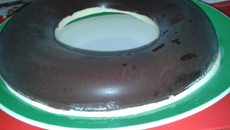 Sorvete de baunilha com chocolate