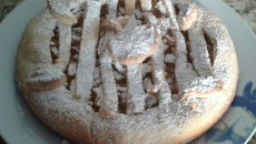 Torta de maçã vegana