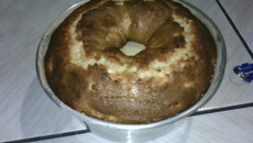 Bolo de maçã com canela