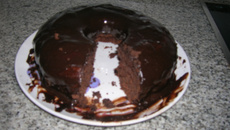 Bolo de chocolate festa