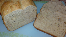 Pão pesto de centeio e grãos