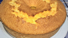 Bolo com flocos de milho baiano