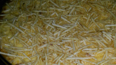 Purê de batata com salsicha