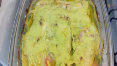 Filé de merluza com molho de azeitonas