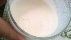 Vitamina cremosa de banana