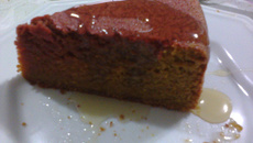 Bolo de beterraba e cenoura