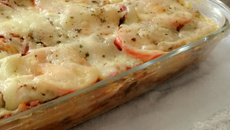 Lasanha de massa de pastel