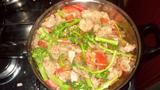 Refogado de frango com brócolis