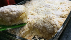 Torta de maçã crocante