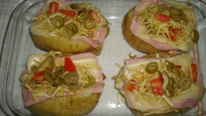 Batatas recheadas da Nenen