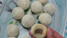 Brigadeiro de leite em pó com creme de avelã