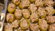 Batatas recheadas (mini batatas)
