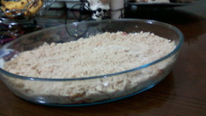 Doce de maçã crocante (acompanhamento sorvete de creme)