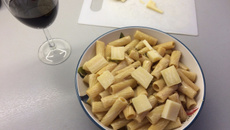 Massa com alho poró européia maravilhosa