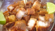 Panceta frita com alho