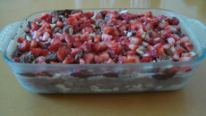 Torta de bolacha com morango