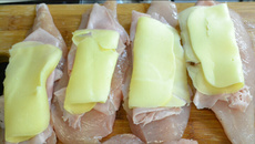 Frango de forno com queijo