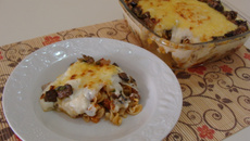 Fusilli com moussaka da Abima