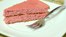 Receita de bolo low carb de morango