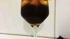 Chá de pêssego com maçã cozida