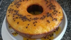 Bolo de maracujá (sem lactose, sem soja)