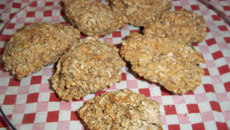 Bolinho de arroz integral assado