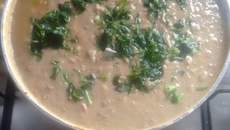 Sopa de lentilha com macarrão